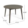 Stamford - Outdoor Dining Table Modern Design - Gray - Image 3