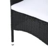 Dimensional Outdoor Dining Chair With Cushion Seat And Iron Frame, (Set of 2) - Black - Image 13