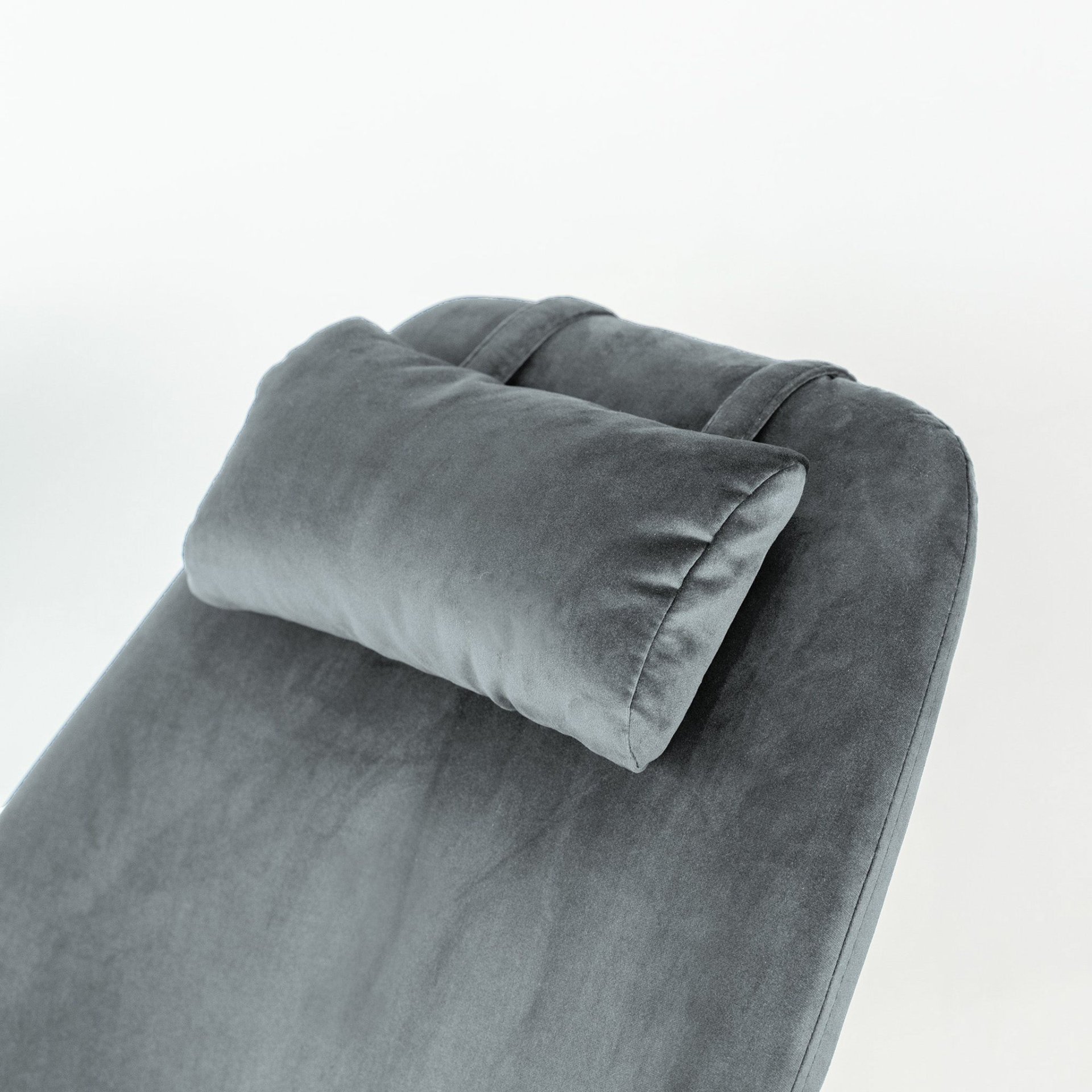 Chel - Velvet Rocking Chair - Light Gray - Image 5