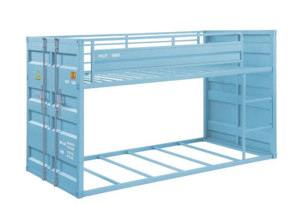 Cargo - Twin Twin Bunk Bed - Aqua