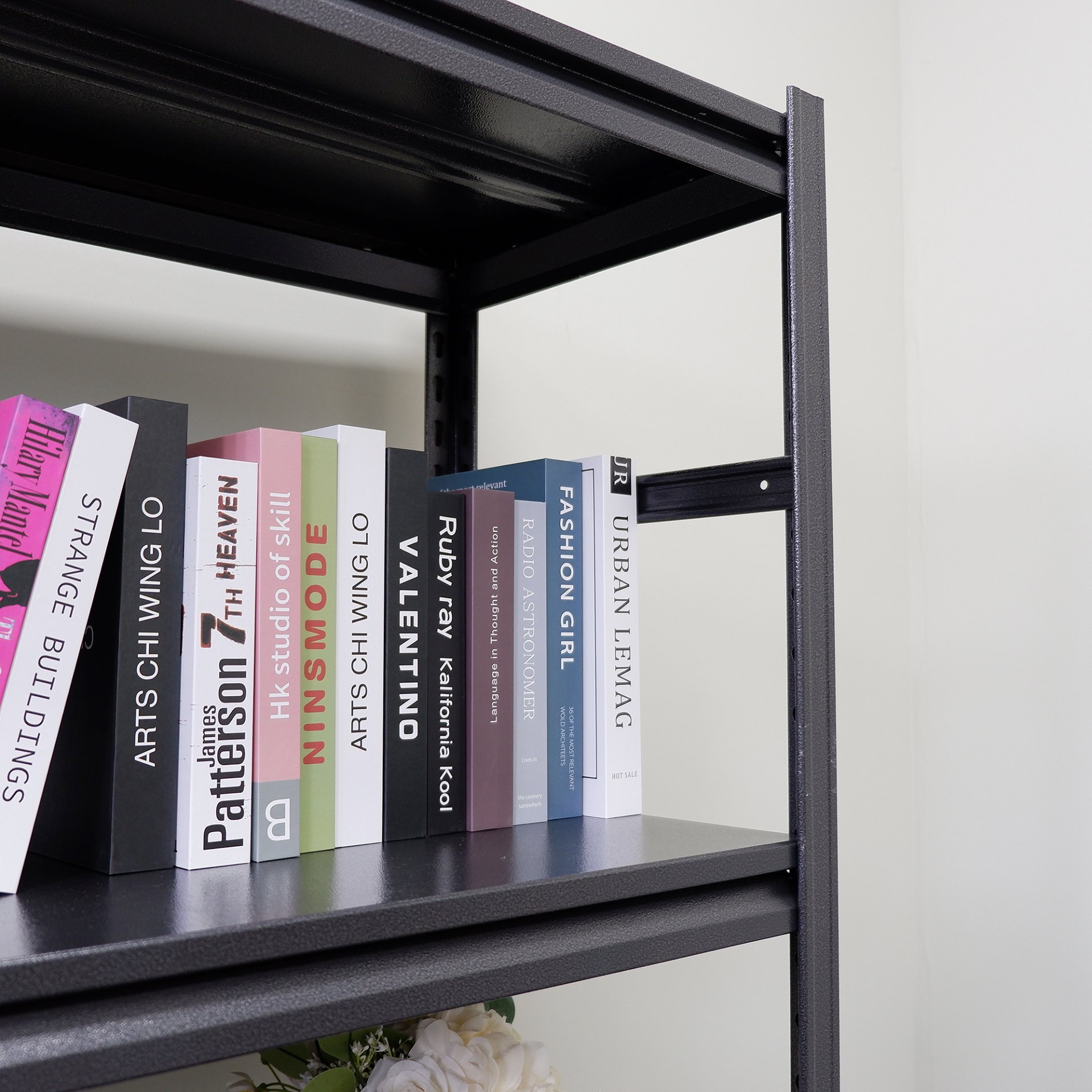 Adjustable Heavy Duty Shelving 5 Tier Storage Shelves, 2000Lbs Load, Kitchen, Garage - Black - Image 13