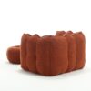 Soft Bean Bag Chair With High Resilient Foam (Chips) - Red / Brown - Image 20