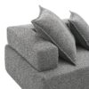Oversized Modular Sectional Sofa, Luxury Boucle Floor Couch Set, Convertible Sleeper Couch, Spacious Foam-Filled Sofa Bed, 2 Piece Free Combination - Gray - Image 6