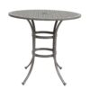 42" Cast Aluminum Round Bar Table - Gray - Image 2