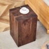 Luxurious Design Wood Grain Coffee Table Perfect Living Room Accent - Walnut - Image 4