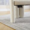 Contemporary Designed Velvet Fabric Upholstered Accent / Dining Chair Teddy Armchair (Set of 2) - Beige - Image 18