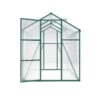 Newly Marketed Gain Height Windproof Aluminum Greenhouse 6 X 6 Ft Polycarbonate Greenhouse Raised Base And Anchor Aluminum Heavy Duty Walk - In Greenhouses For Outdoor Backyard In All Season - Green - Image 10