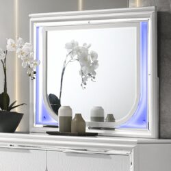 Tarian - Mirror With LED - White