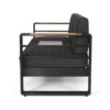 Giovanna - 3 Seater Sofa With Aluminum Frame And Water Repellence Cushions - Black - Image 7