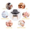 Massage Table Portable Massage Bed Lash Bed With Carrying Case Spa Table Height Adjustable, Salon Bed Face Cradle Bed - Black - Image 2