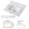 Elegant Bathroom Vanity Top With Rectangular Ceramic Sink And Backsplash - White - Image 3