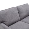 Mid Century Modern Loveseat Sofa, 2 Seater With USB & Removable Pillow Cover - Gray - Image 17