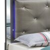 Full Elegant Bed - Metalic Black - Image 5