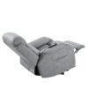 35.4" Electric Power Lift Recliner Chair, Fabric Recliner Chair, Home Theater Seating, Living Room Chair, Side Pocket, Remote Control - Light Gray - Image 16