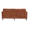 Modern Style Chenille 2 Seater Sofa With LED Light, USB Charging Port & Storage Bag - Orange - Image 26