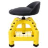 Pneumatic 360 Degree Swivel Stool, Mechanics Rolling Creeper Seat, Heavy Duty Rolling Mechanics Stool, Shop Stool With Casters - Yellow / Black - Image 2