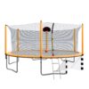 16Ft Trampoline With Basketball Hoop Pump And Ladder (Inner Safety Enclosure) With Soccer Goal - Orange - Image 8