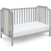 Brees Island - 3 In 1 Convertible Crib - Gray / Graystone - Image 4