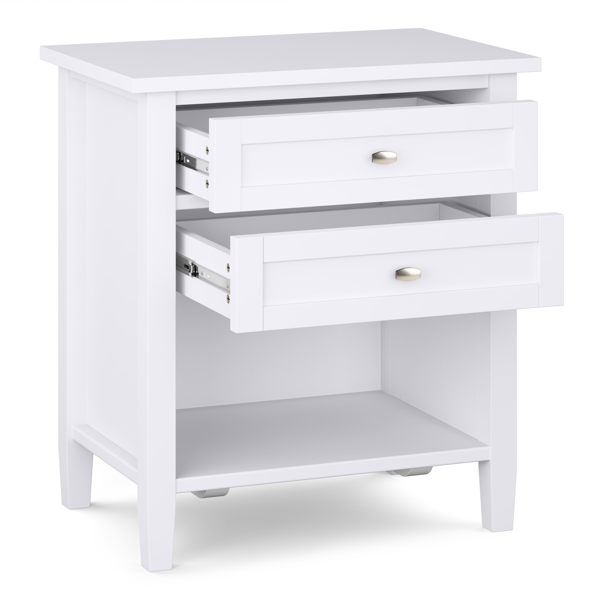 Warm Shaker - Bedside Table - White - Image 7