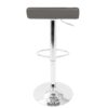 Ale - Contemporary Adjustable Barstool (Set of 2) - Gray - Image 5