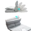 Folding Chaise Lounge Floor Sofa - Gray - Image 4