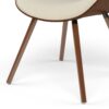 Malden - Bentwood Dining Chair With Wood Back - Natural / Dark Bown - Image 4