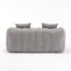 Soft Beanbag Chair With High Resilience Foam Core For Two People - Gray - Image 17