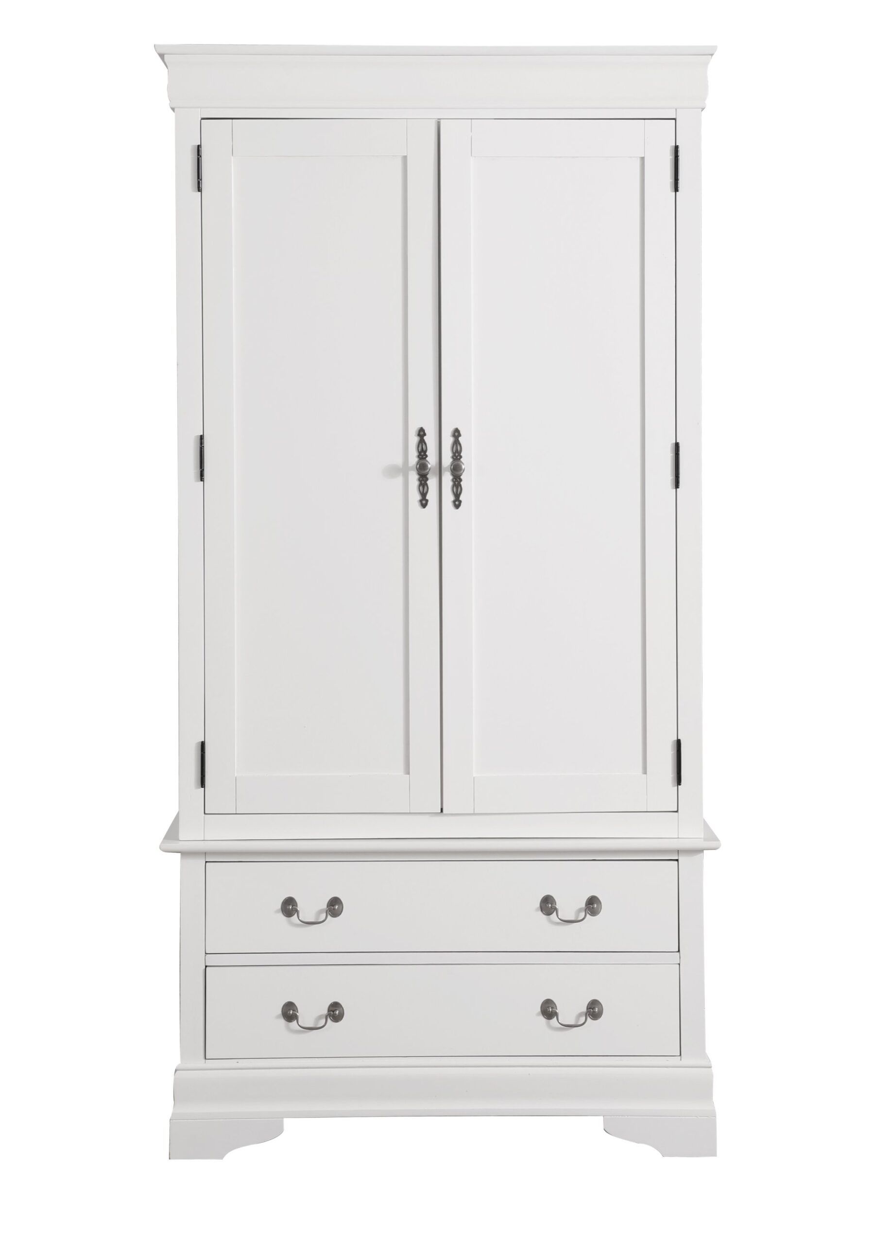 Elegant Traditional Armoire - White - Image 7