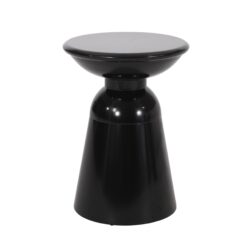 Outdoor Metal End Table Large - Black