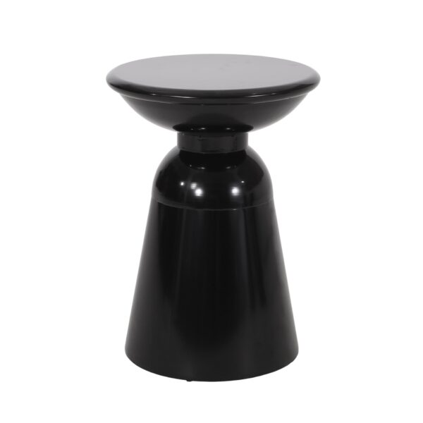 Outdoor Metal End Table Large - Black