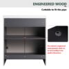 Modern 30" Freestanding Bathroom Vanity With Soft Close Cabinet Doors, Excluding Sink - Khaki - Image 8