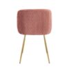 Fran - Pleated Waves Contemporary Chair (Set of 2) - Gold / Pleated Blush Waves - Image 5