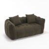 Soft Beanbag Chair With High Resilience Foam Core For Two People - Olive Green - Image 24