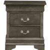 Louis Phillipe - Elegant Nightstand - Gray - Image 2