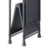 Cordelia - Hand-Brushed Console Table - Black / Bronze - Image 4
