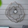 Metal Flowers Wall Decor, Transitional Wall Floral Sculpture For Foyer Porch Hallway Entrance (Set of 3) - Gold - Image 6