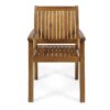 Amethyst - Outdoor Dining Chair With Slat Design (Set of 2) - Natural - Image 7
