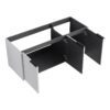 Contemporary Wall Mounted Bathroom Vanity With 3 Soft Close Doors - White - Image 12
