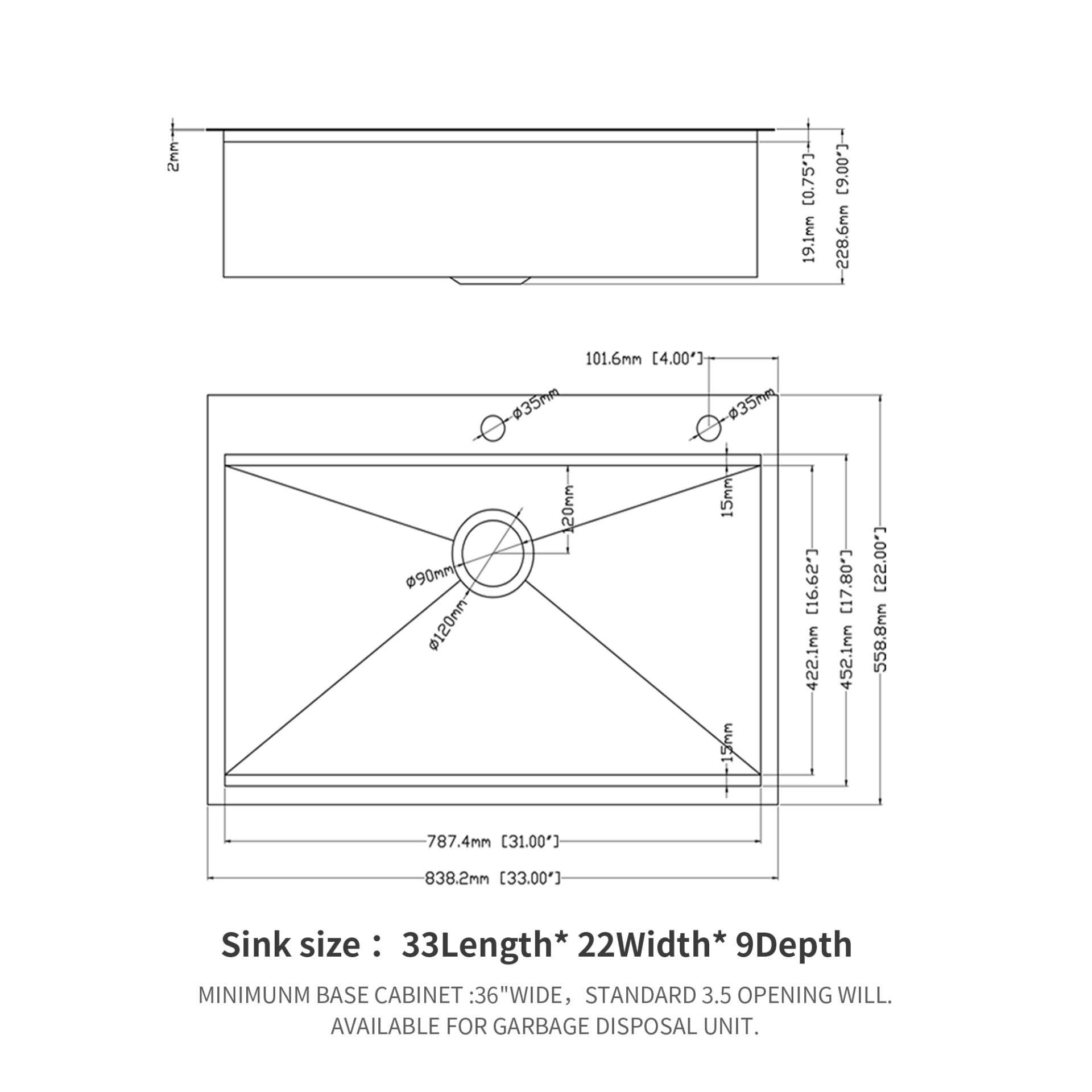 Drop In Kitchen Sink With Workstation, 16 Gauge - Brushed Nickel - Image 3