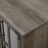 Modern Farmhouse Windowpane Glass Door TV Stand For TVs Up To 65" - Gray Wash - Image 4