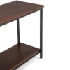 Skyler - Console Sofa Table - Dark Cognac Brown - Image 2