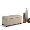 Dover - Storage Ottoman Bench - Satin Cream - Image 9