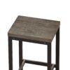 Modern Design Kitchen Dining Table Set With 3 Stools - Brown Gray - Image 11