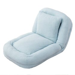 Plush Folding Sofa Chair With 5 Adjustable Positions For Gaming, Meditation, And Relaxation - Light Blue
