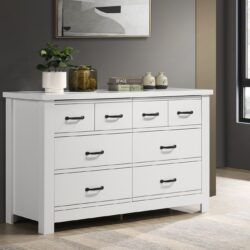 Cassini - 6 Drawer Dresser - White