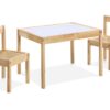 Gibson - 3-Piece Dry Erase Kids Table & Two Chair Set - Natural - Image 2