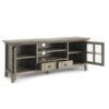 Acadian - TV Media Stand - Distressed Gray - Image 3