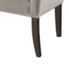 Modern Design The Bench Upholstered Solid Wood - Gray - Image 5