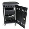 Mobile Charging Cart For Tablets Laptops 35 Device Capacity Matt Metal - Matt Black - Image 8