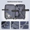3 Piece Luggage Set Hardside Spinner Suitcase With Tsa Lock 20" 24" 28" Available - Purple - Image 5
